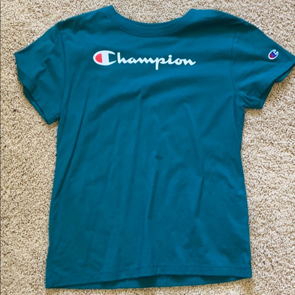 Green/blue Champion Shirt